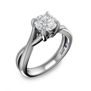 All Silver Diamond Ring